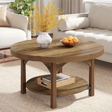 Round Coffee Table, 2-Tier