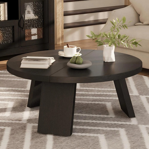 Wooden round coffee - round,