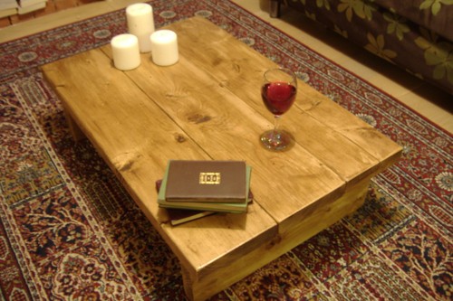 100cm coffee table rustic - 100cm,