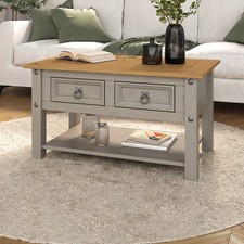 Corona Coffee Table Grey Wax 2