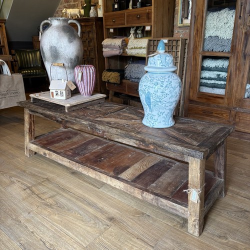 Rustic wooden coffee table - rustic,
