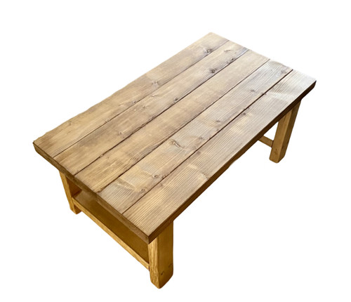 Rustic solid wood coffee table - solid,