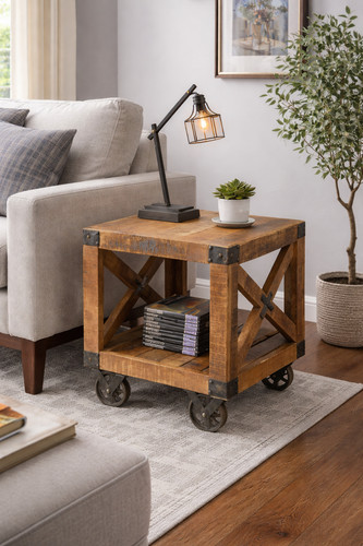 Industrial mango wood side - industrial,