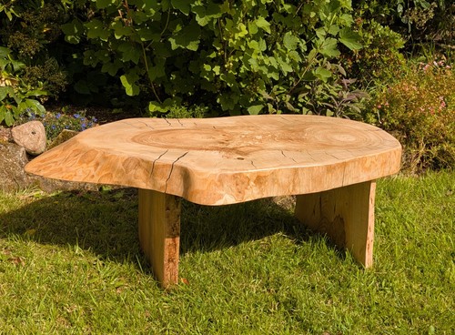 Ash cookie slab rustic table - ash,