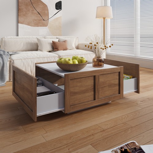 Farmhouse coffee table with - table,