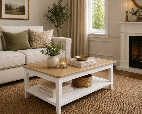 Langford coffee table - coffee,